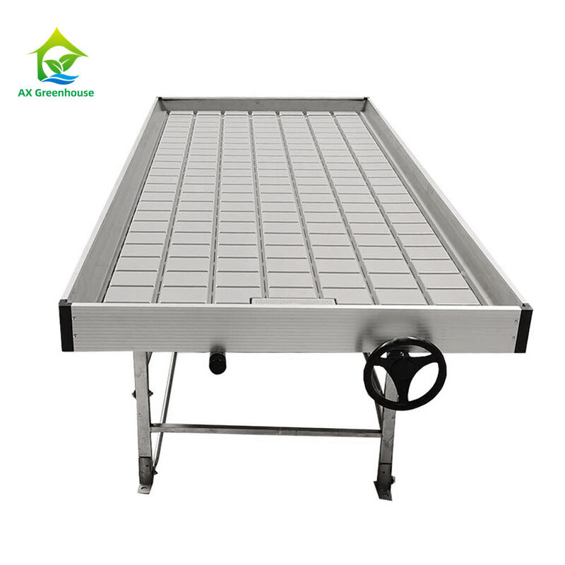Ebb And Flow 4FT * 8FT dọc Hydroponic Rolling Bench di động Thăng trưởng Bàn với cột