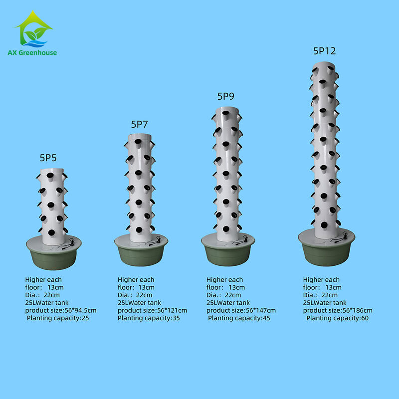 5 lỗ dọc mỗi lớp Tháp thủy sản hoa nhiều lớp tùy chỉnh cho rau diếp