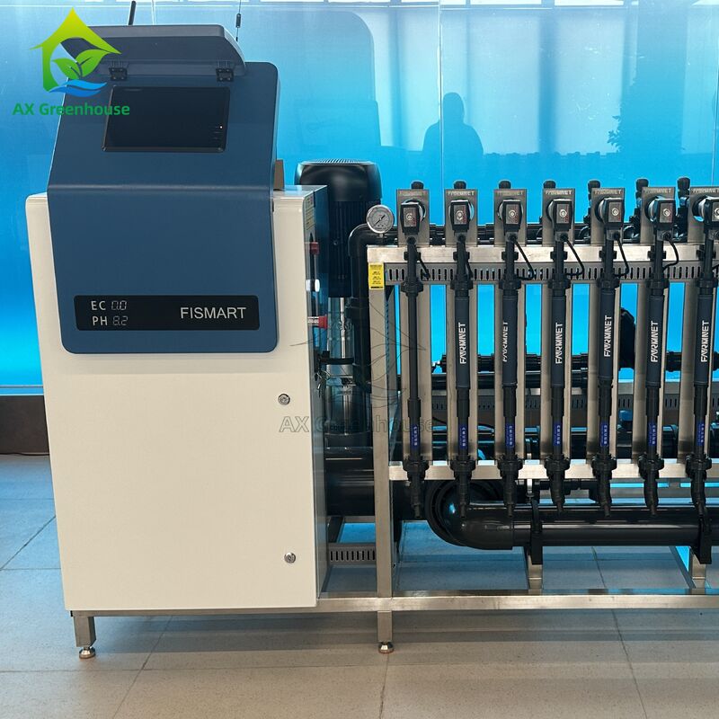 Máy bón phân nhỏ giọt FISMART-C với 9 kênh bón phân, khung thép không gỉ 304 và kiểm soát EC/PH chính xác