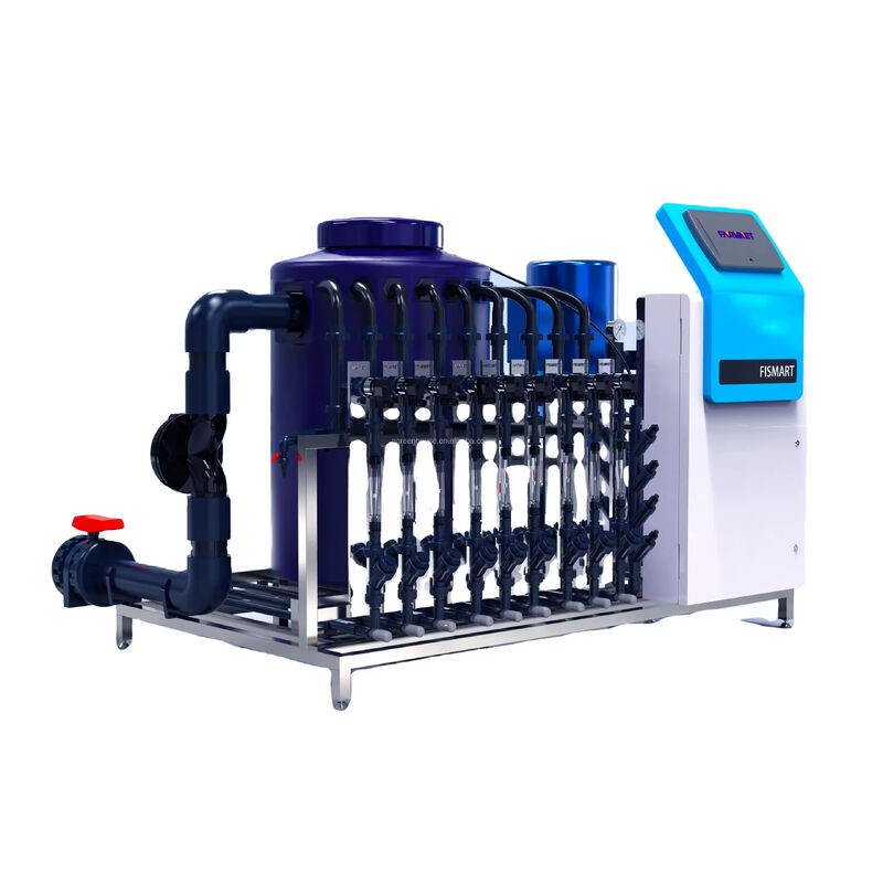 Máy bón phân nhỏ giọt FISMART-C với 9 kênh bón phân, khung thép không gỉ 304 và kiểm soát EC/PH chính xác