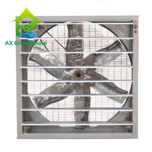 Máy quạt xả nhà kính 20 đến 50 inch với bảo hành 15-20 năm và tấm PC 8mm lớp kép cho thông gió công nghiệp