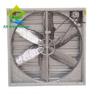 Máy quạt xả nhà kính 20 đến 50 inch với bảo hành 15-20 năm và tấm PC 8mm lớp kép cho thông gió công nghiệp